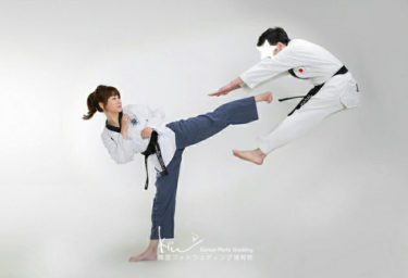 【撮影レポート】何と日本でテコンドー選手として 第一戦で活躍してきた新郎新婦様♡道着でも撮影可能な韓国ウェディングフォト(^^♪（Luna Studio）