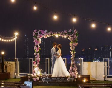 【撮影レポート】悪天候も味方につけた、フォトウェディングの街Busanでのロマンチックな屋上撮影♪(Luna Studio)