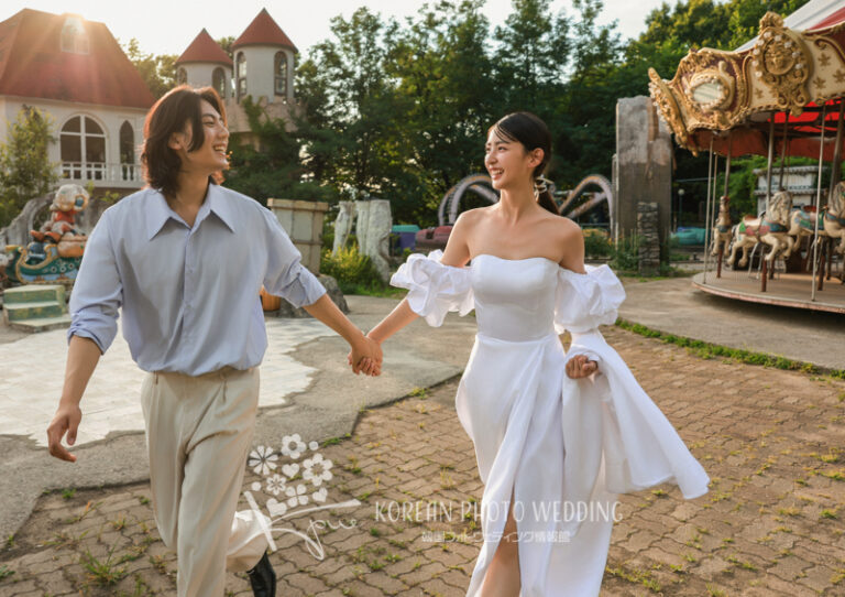 30代花嫁のためのヴィンテージ×遊園地韓国前撮りガイド