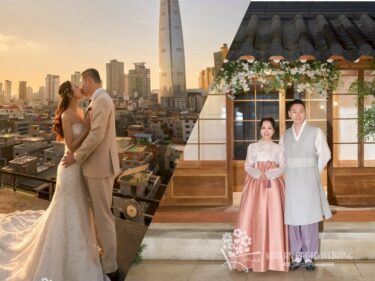 撮影レポート | Gaeul Studio | 今のソウルの街と伝統韓屋を背景に日韓国際結婚♡のカップルにお勧め