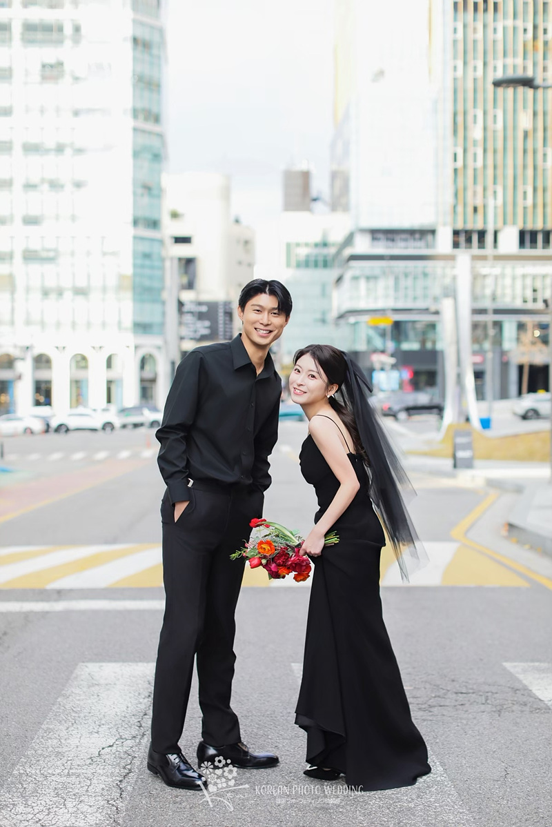撮影レポート | 屋上・ロード撮影も！結婚式の代わりに韓国フォトで