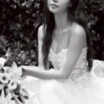 白黒写真 新婦 ソロ写真