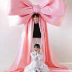 新郎新婦　リボン　ピンク