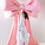 大きいリボンと新婦