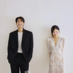 レース長袖　ドレス　新郎新婦