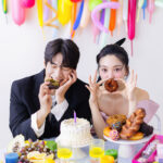 カラフル　風船　ドーナツ